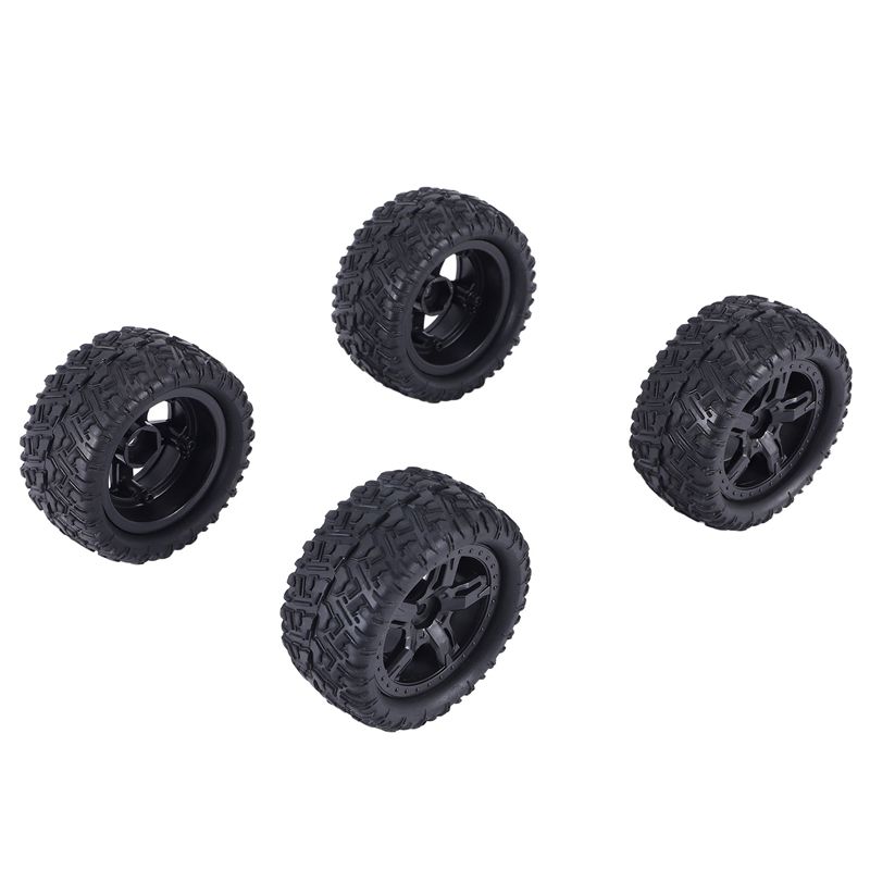 A63T-4Pcs Rubber Tires Tyre Wh - Rc Remo Hobby review and price