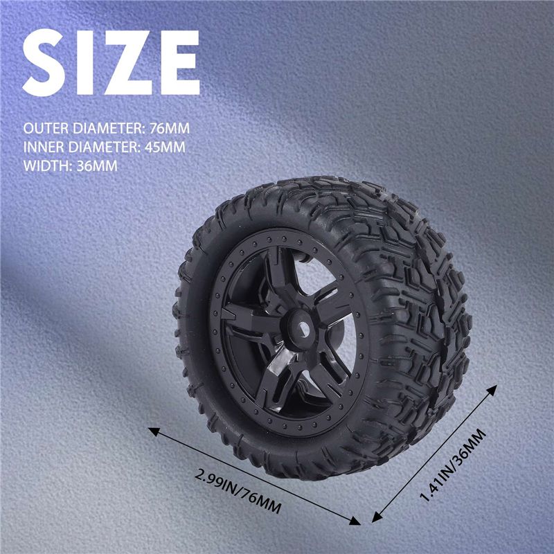 A63T-4Pcs Rubber Tires Tyre Wh - Rc Remo Hobby review and price